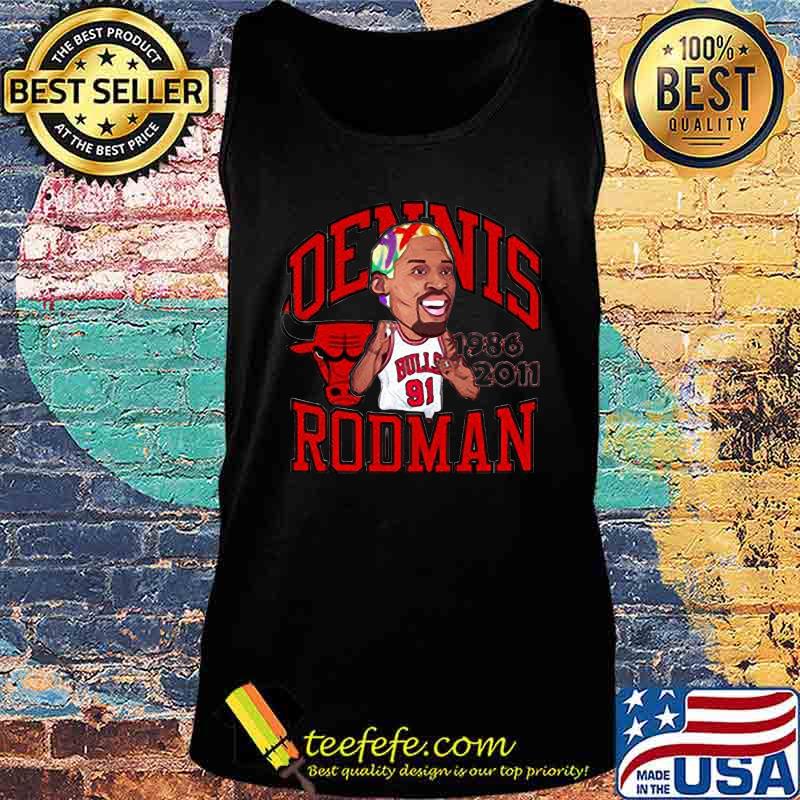 91 Dennis Rodman Chicago Bulls 1986 2011 s Tank top 91 Dennis Rodman Chicago Bulls 1986 2011 s Tank top