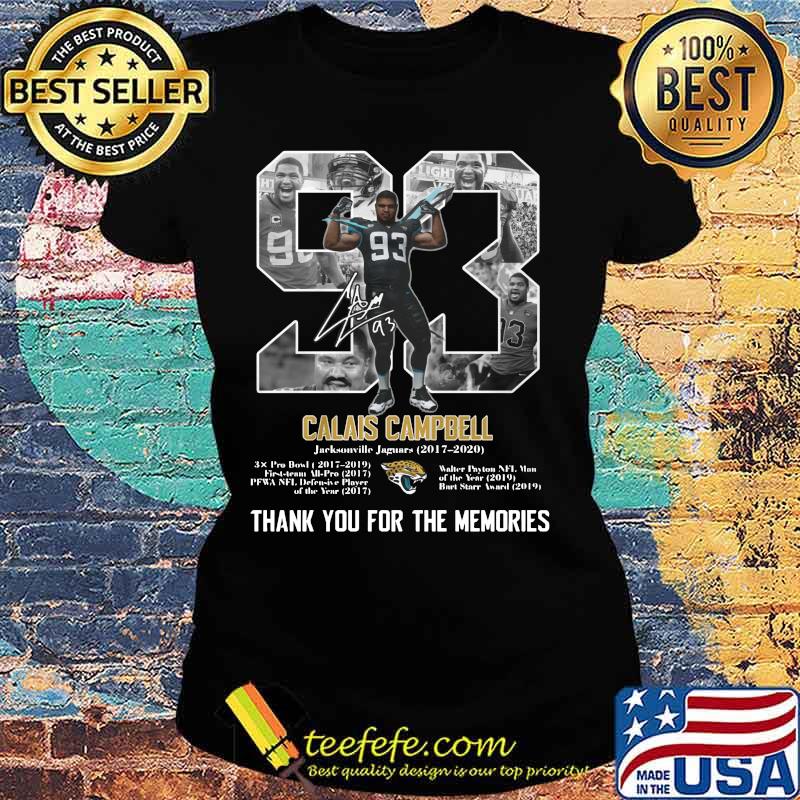 93 calais campbell 2017 2020 thank you for the memories signature s Ladies tee 93 calais campbell 2017 2020 thank you for the memories signature s Ladies tee