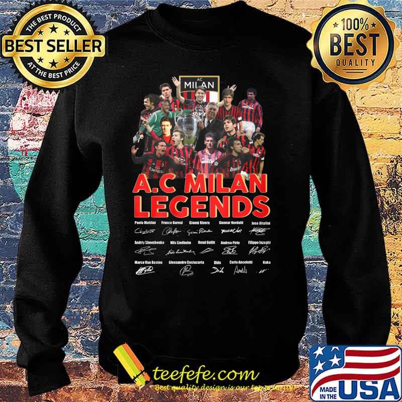 A.c milan legends soccer players signatures s Sweater A.c milan legends soccer players signatures s Sweater