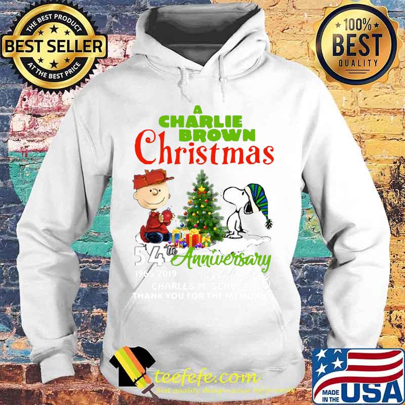 A charlie brown christmas 54th anniversary 1965 2019 thank you for the memories s Hoodie A charlie brown christmas 54th anniversary 1965 2019 thank you for the memories s Hoodie
