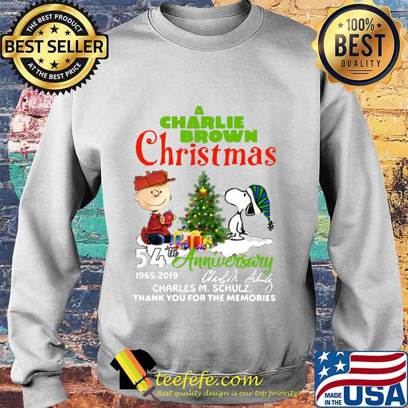 A charlie brown christmas 54th anniversary 1965 2019 thank you for the memories s Sweater A charlie brown christmas 54th anniversary 1965 2019 thank you for the memories s Sweater
