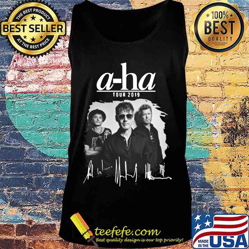 A=ha tour 2019 band members signatures s Tank top A=ha tour 2019 band members signatures s Tank top