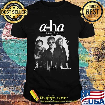 A=ha tour 2019 band members signatures shirt