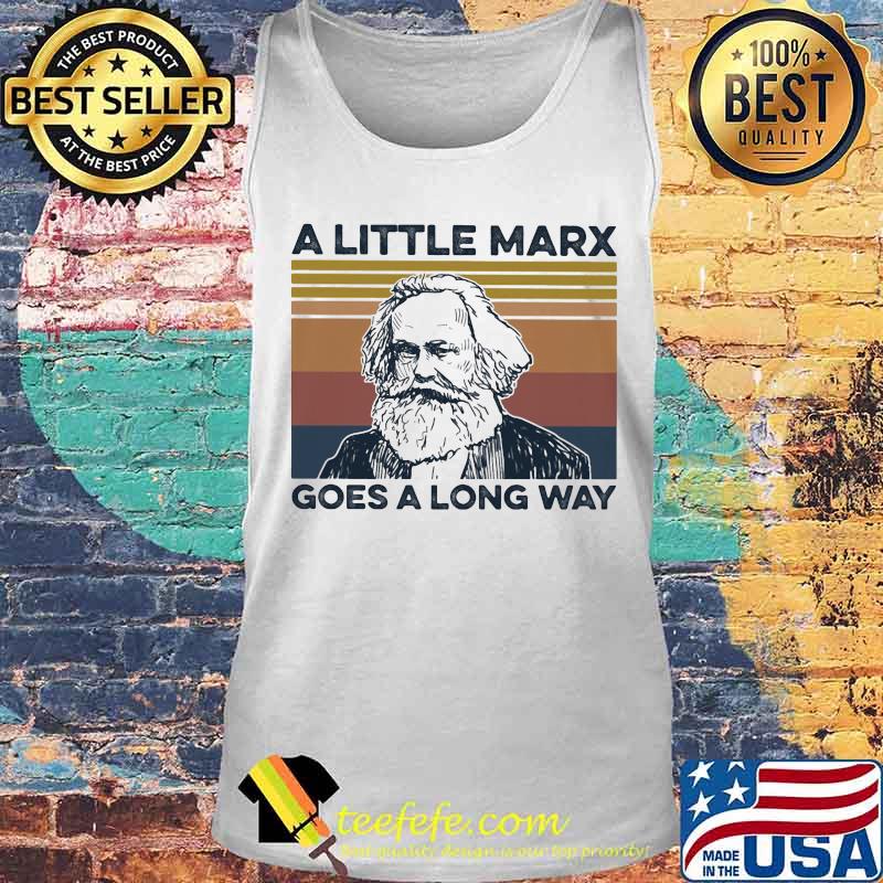 A little marx goes a long way vintage retro s Tank top A little marx goes a long way vintage retro s Tank top