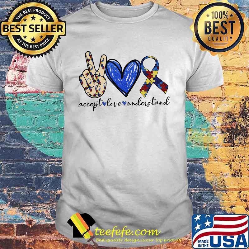 Accept love understand autism shirt Accept love understand autism shirt