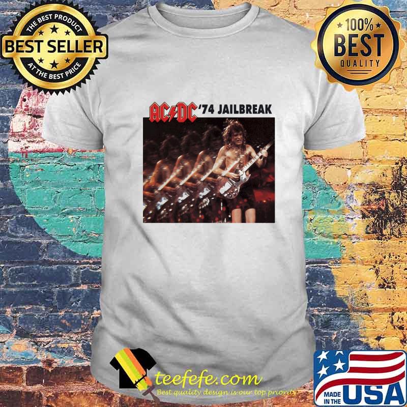 Acdc band angus young 74 jailbreak shirt