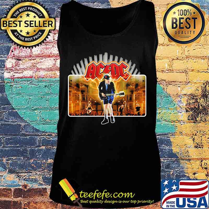 Acdc band angus young playing guitar s Tank top Acdc band angus young playing guitar s Tank top