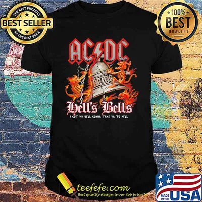 Acdc band hell's bells i got my bell gonna take ya to hell santa shirt