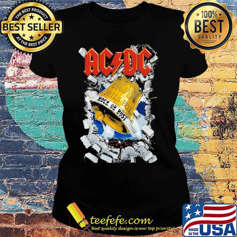 Acdc band hells bell rock or rust christmas s Ladies tee Acdc band hells bell rock or rust christmas s Ladies tee