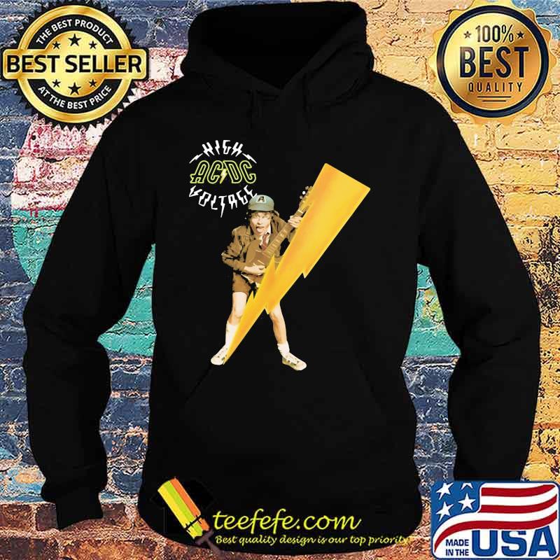 Acdc band high voltage angus young playing guitar s Hoodie Acdc band high voltage angus young playing guitar s Hoodie
