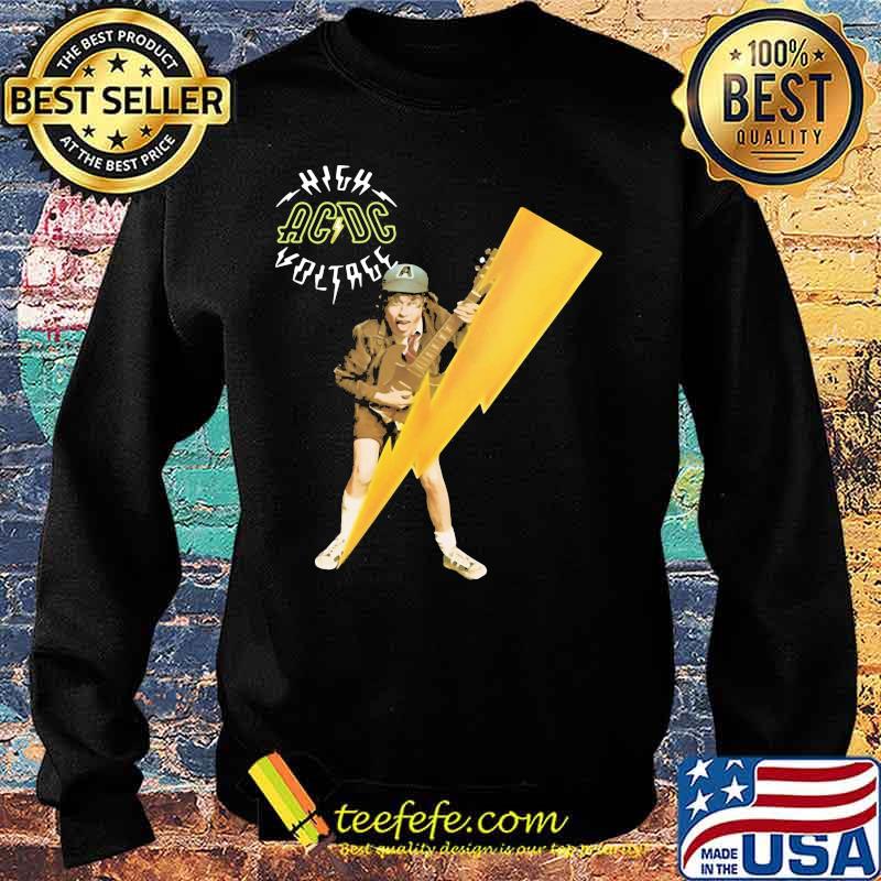 Acdc band high voltage angus young playing guitar s Sweater Acdc band high voltage angus young playing guitar s Sweater