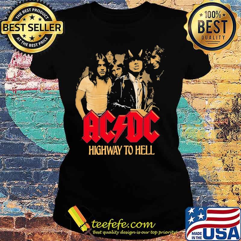 Acdc band highway to hell s Ladies tee Acdc band highway to hell s Ladies tee