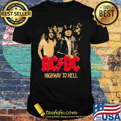 Acdc band highway to hell shirt