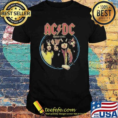 Acdc band highway to hell shirt