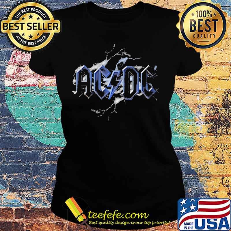 Acdc band lightning bolt back s Ladies tee Acdc band lightning bolt back s Ladies tee