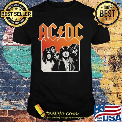 Acdc band members vintage shirt