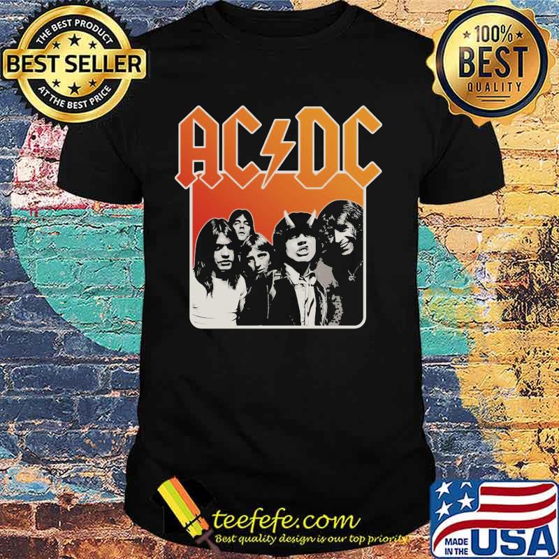 Acdc band members vintage shirt