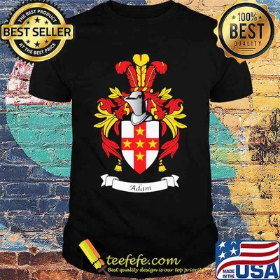 Adam english crest logo shirt