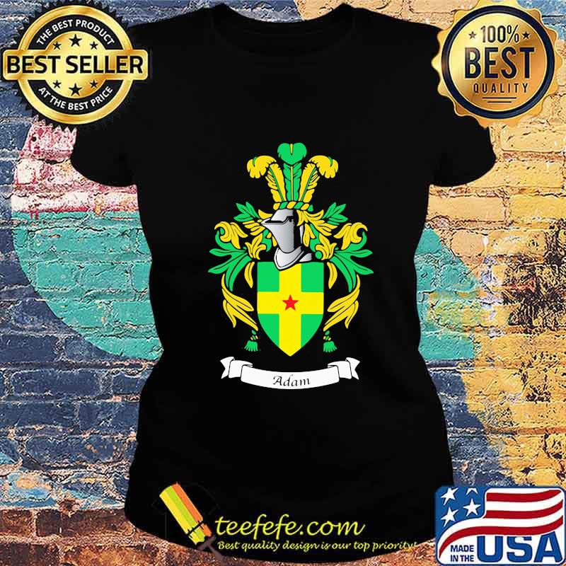 Adam family crest logo s Ladies tee Adam family crest logo s Ladies tee