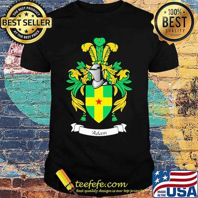 Adam family crest logo shirt