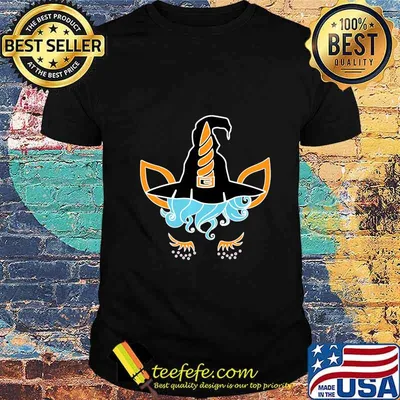 Adorable Halloween Unicorn Witch Premium T-Shirt