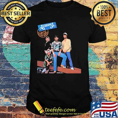 Alabama band 40 hour week tour 1985 shirt