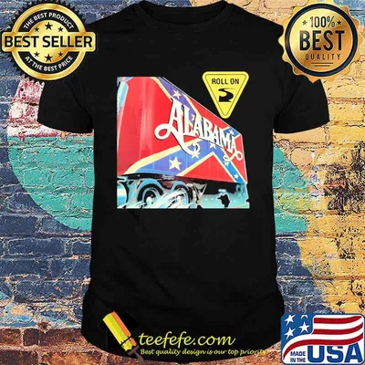 Alabama band roll on tour british flag shirt