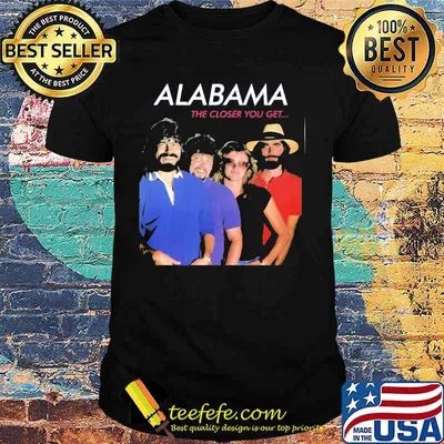 Alabama band the closer you get shirt