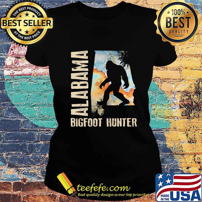 Alabama bigfoot hunter sunset s Ladies tee Alabama bigfoot hunter sunset s Ladies tee