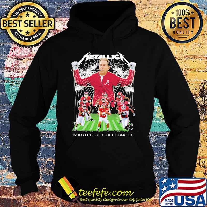 Alabama crimson tide metallica master of collegiates s Hoodie Alabama crimson tide metallica master of collegiates s Hoodie