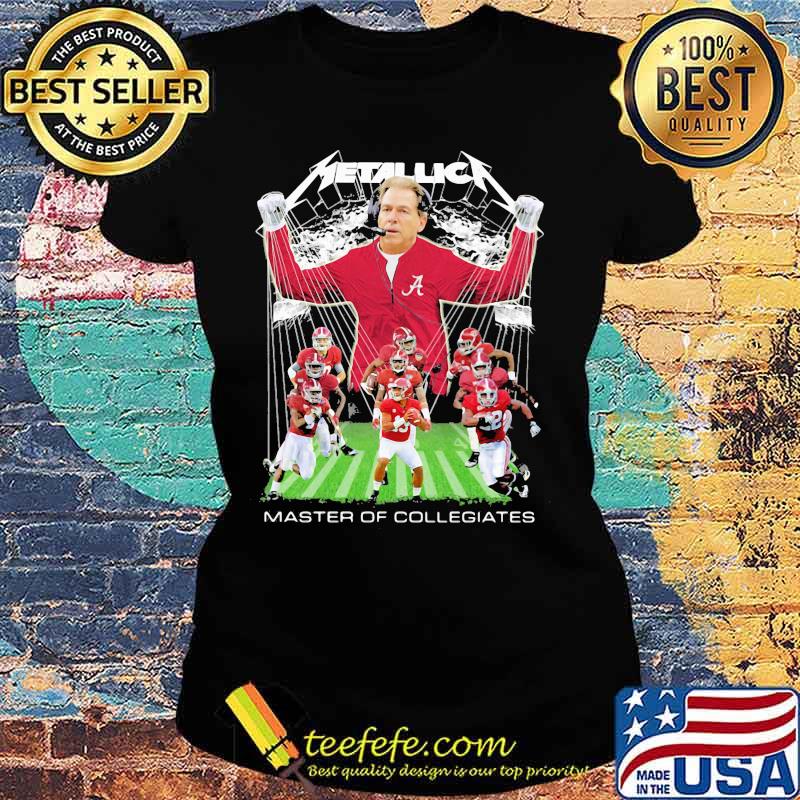 Alabama crimson tide metallica master of collegiates s Ladies tee Alabama crimson tide metallica master of collegiates s Ladies tee