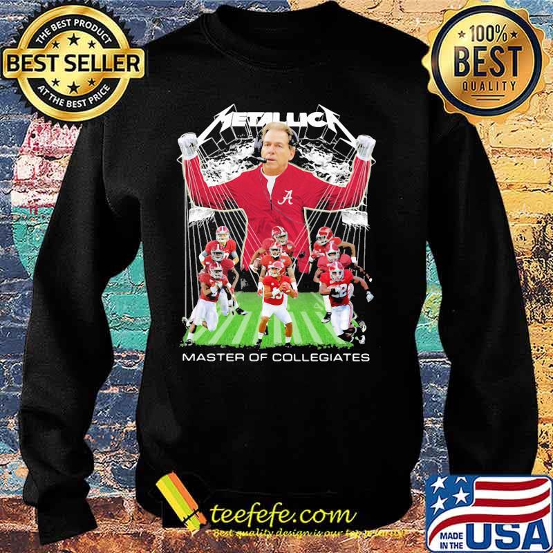 Alabama crimson tide metallica master of collegiates s Sweater Alabama crimson tide metallica master of collegiates s Sweater