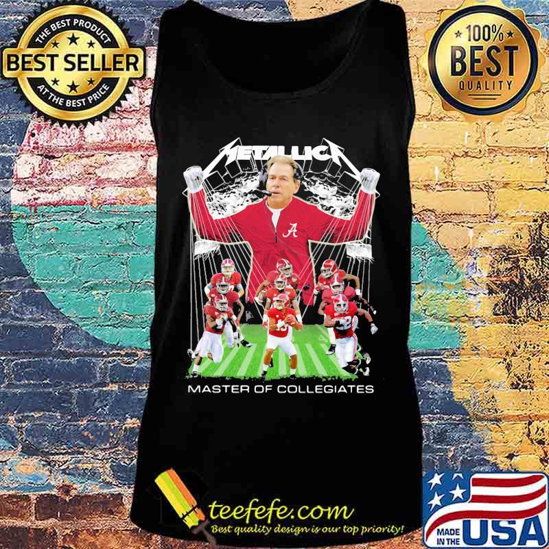 Alabama crimson tide metallica master of collegiates s Tank top Alabama crimson tide metallica master of collegiates s Tank top