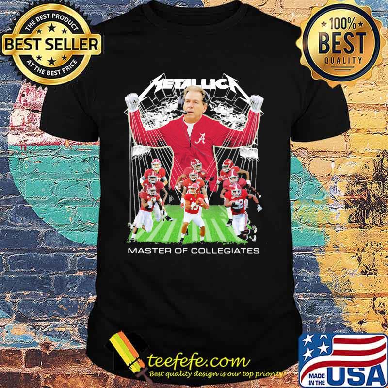 Alabama crimson tide metallica master of collegiates shirt Alabama crimson tide metallica master of collegiates shirt