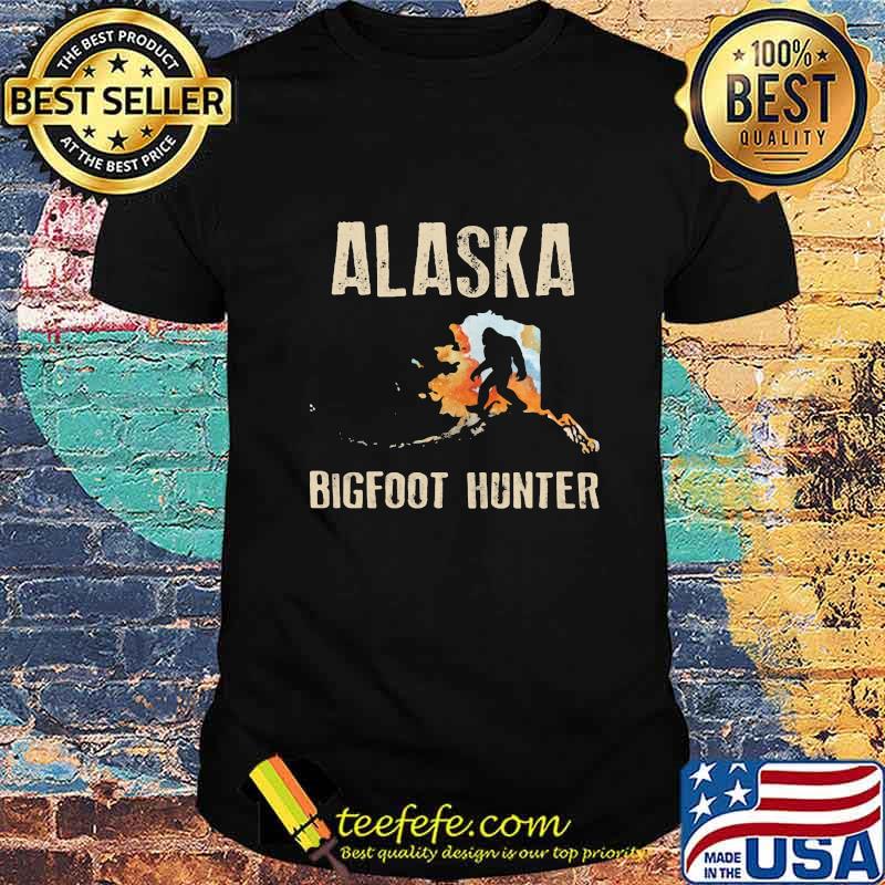 Alaska bigfoot hunter map shirt