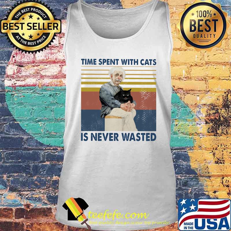 Albert einstein time spent with cats is never wasted vintage retro s Tank top Albert einstein time spent with cats is never wasted vintage retro s Tank top