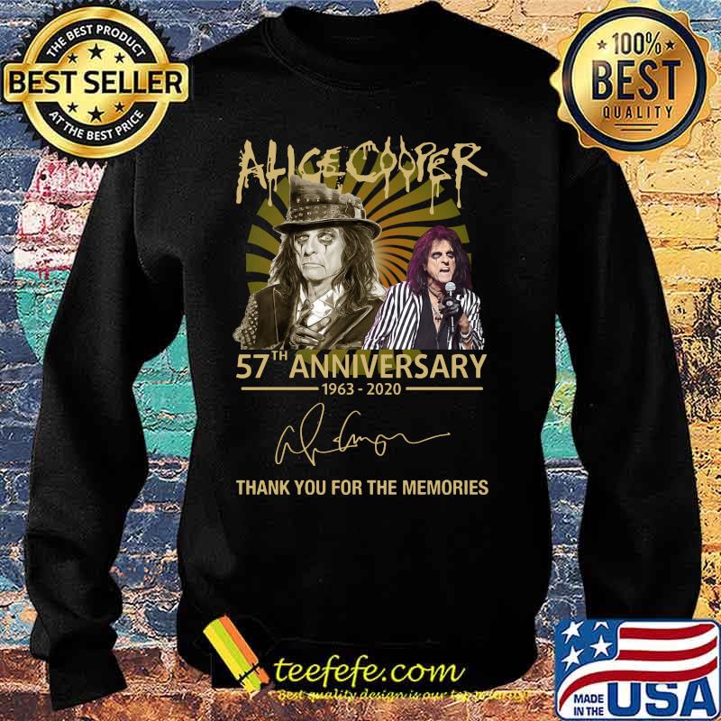 Alice cooper 57th anniversary 1963 2020 thank you for the memories signatures s Sweater Alice cooper 57th anniversary 1963 2020 thank you for the memories signatures s Sweater