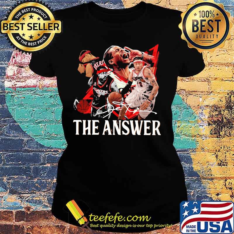 Allen iverson nba basketball the answer signature s Ladies tee Allen iverson nba basketball the answer signature s Ladies tee