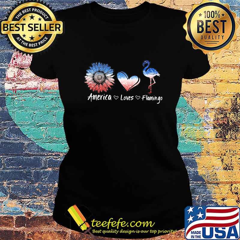 America loves flamingo diamond s Ladies tee America loves flamingo diamond s Ladies tee