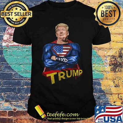 American super hero trump shirt