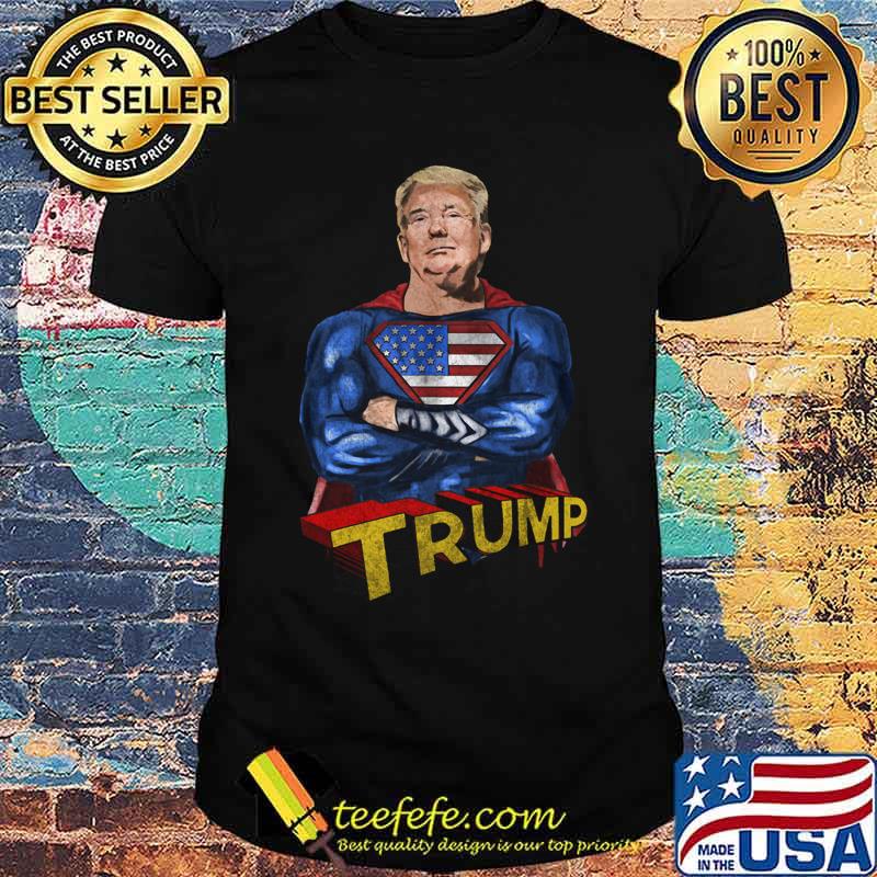 American super hero trump shirt