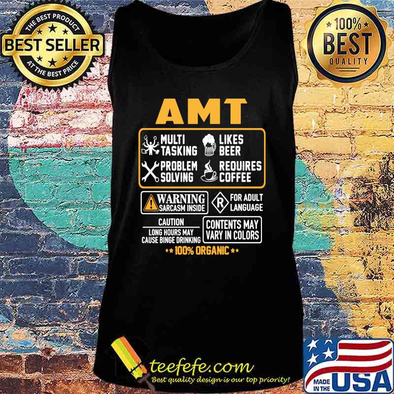Amt multi tasking likes beer problem solving requires coffee warning sarcasm inside for adult language 100% organic s Tank top Amt multi tasking likes beer problem solving requires coffee warning sarcasm inside for adult language 100% organic s Tank top