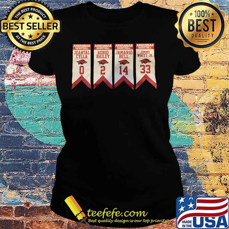 Arkansas razorback basketball jeantal cylla adrio bailey jamario bell jimmy whitt jr s Ladies tee Arkansas razorback basketball jeantal cylla adrio bailey jamario bell jimmy whitt jr s Ladies tee