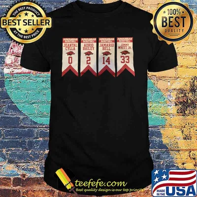 Arkansas razorback basketball jeantal cylla adrio bailey jamario bell jimmy whitt jr shirt
