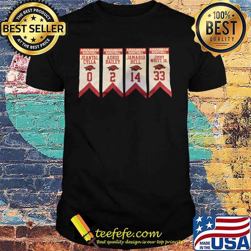 Arkansas razorback basketball jeantal cylla adrio bailey jamario bell jimmy whitt jr shirt