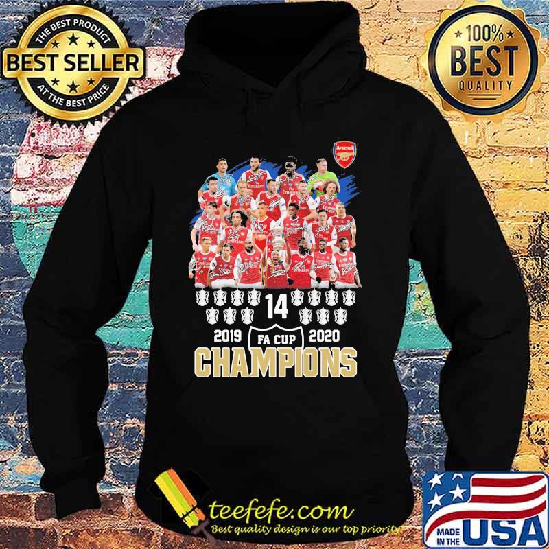 Arsenal football club 2019 2020 fa cup champions signatures s Hoodie Arsenal football club 2019 2020 fa cup champions signatures s Hoodie