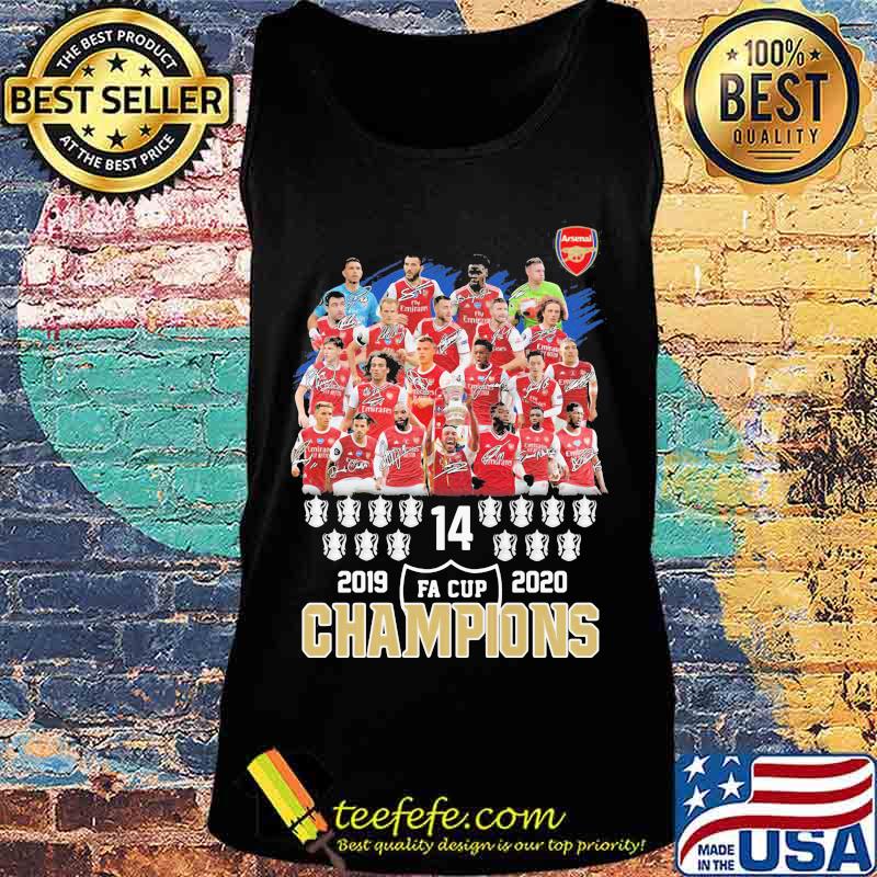 Arsenal football club 2019 2020 fa cup champions signatures s Tank top Arsenal football club 2019 2020 fa cup champions signatures s Tank top