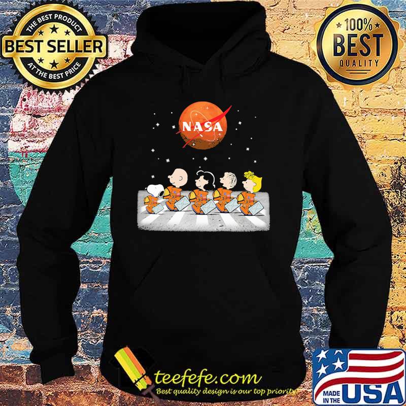 Astronaut the peanuts crossing the line nasa logo s Hoodie Astronaut the peanuts crossing the line nasa logo s Hoodie