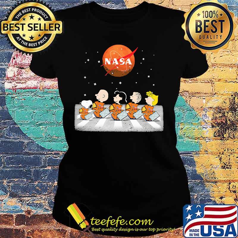 Astronaut the peanuts crossing the line nasa logo s Ladies tee Astronaut the peanuts crossing the line nasa logo s Ladies tee