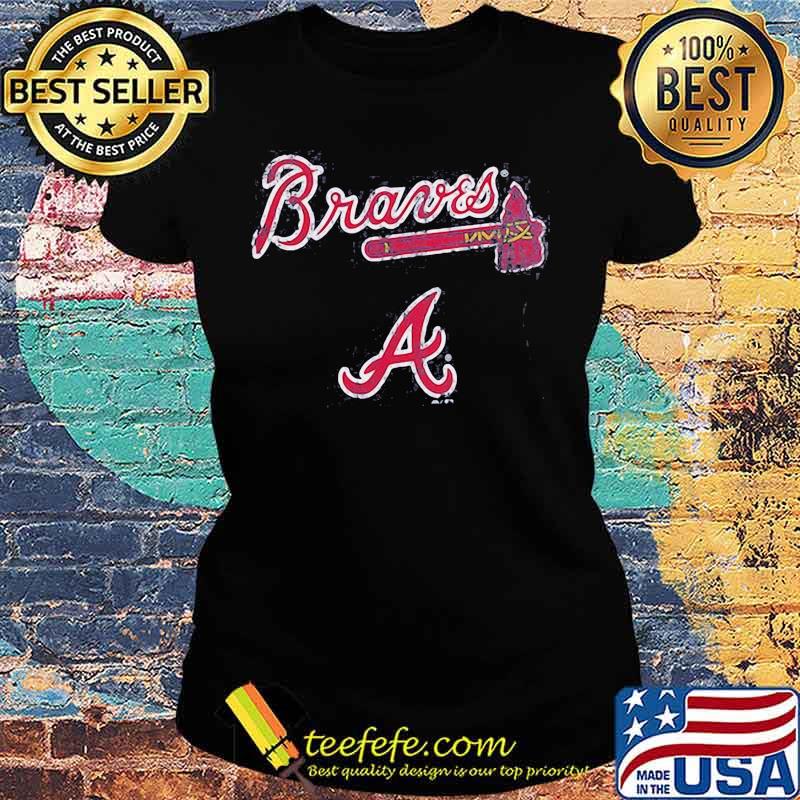 Atlanta braves baseball logo s Ladies tee Atlanta braves baseball logo s Ladies tee